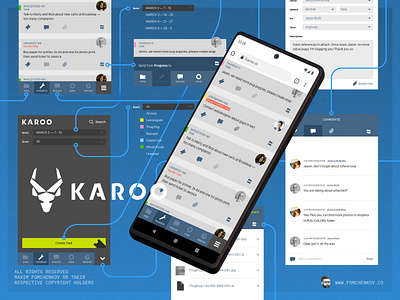 Karoo — Tactical Kanban Planner Web Application Screens app app design application flat kanban mobile app mobile app design mobile design mobile ui ui ui design ui ux uidesign uiux user experience user interface ux ux design uxdesign uxui