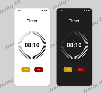 #14 Daily Ui challenge - Countdown timer app challenge design ui ux