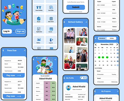 School app design appdesign branding design graphic design ui uiux uiux design web design