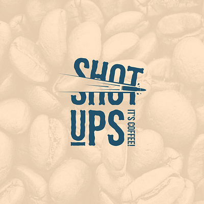 Shot Ups, It's Coffee! branding branding logo coffee coffee logo food food logo logo logogram logotype retro vintage