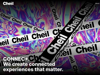 Cheil Website agency design experiencial fluo homepage immersive news user experience ux web website