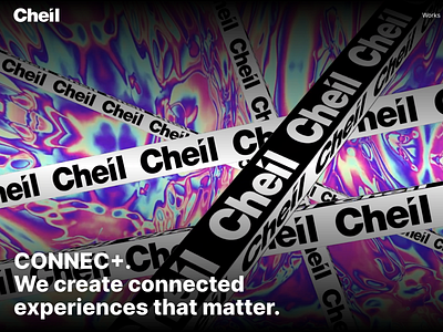 Cheil Website agency design experiencial fluo homepage immersive news user experience ux web website