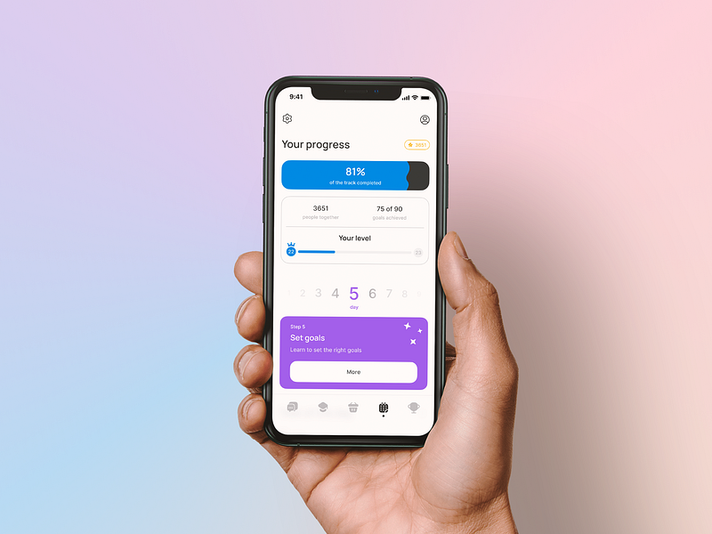 BLUCIFY | Habit Tracking App design goalsetting habbits habittracker health interface lifestyle mentalhealth mobile mobileapp mobiledesign motivation person productivity selfimprovement timemanagement tracker ui uiux ux