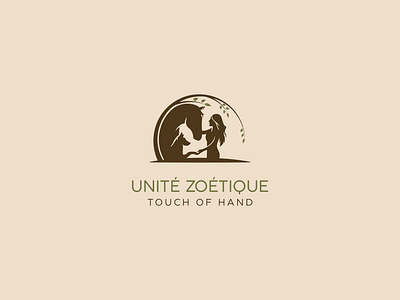Unité Zoétique, a harmony brand logo animal harmony logo animal hormony animal logo brand identity branding circle of trees logo horse logo logo logo design minimal logo modern logo pet logo wildlife logo
