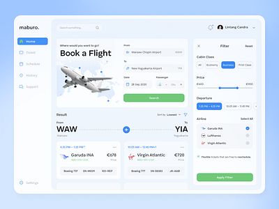 Flight Booking App app clean design fireart flight tickets ui ux