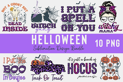 Helloween Sublimation Design Bundle sublimation eps