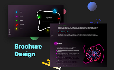 Brochure design - pitching deck brochure brochure design deck events graphic graphic design pitch pitching web