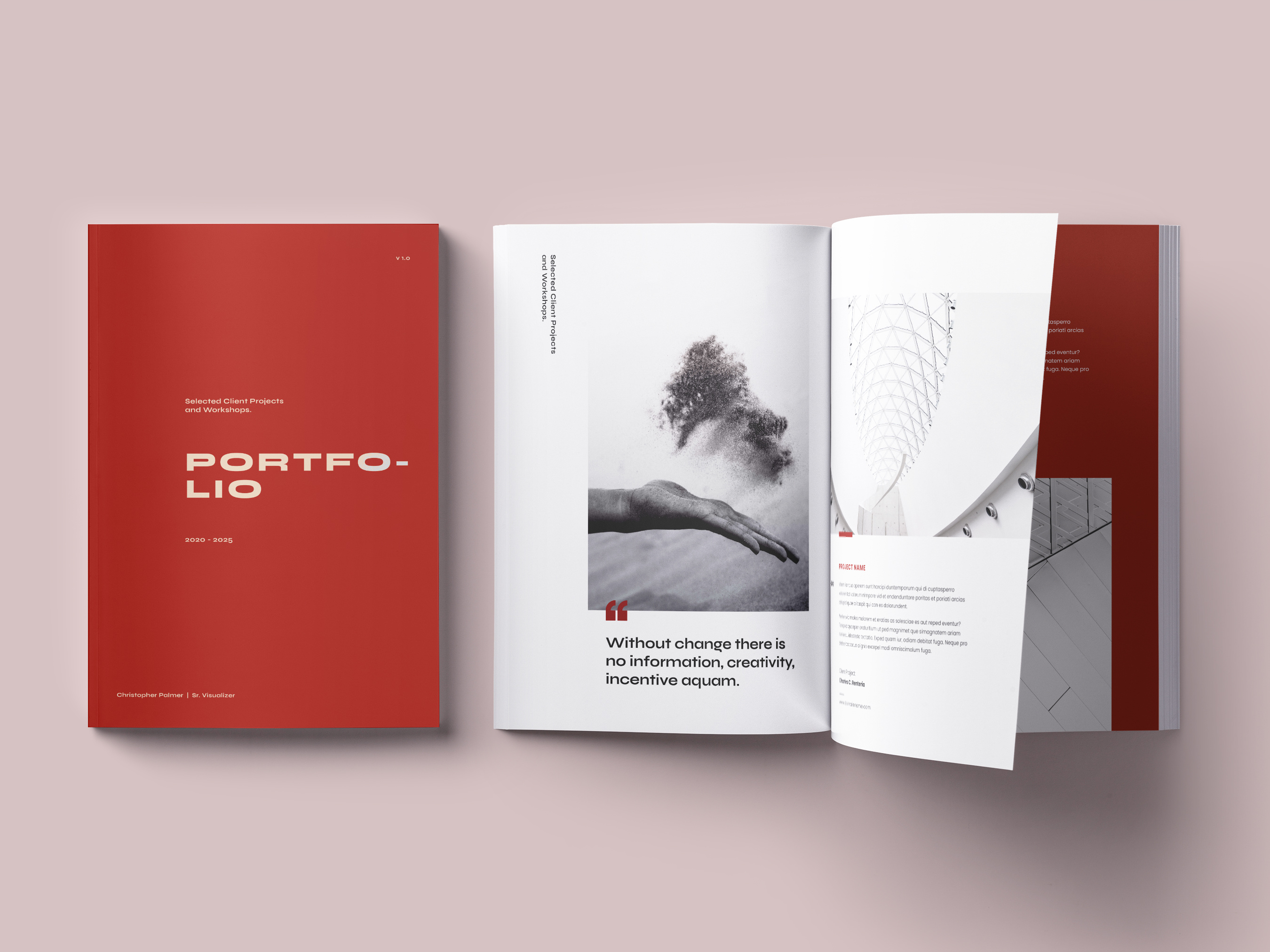 Portfolio Template brand manual branding company portfolio design elegant graphic design photography photography portfolio portfolio portfolio template proposal red template