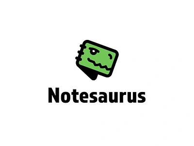 Notesaurus animal animal logo creative logo dino dino logo dinosaur dinosaur logo fun note notebook playful sketchbook t rex t rex logo trex trex logo