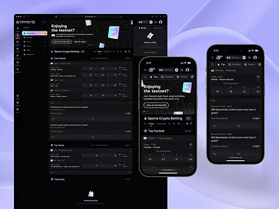 Bookmaker.XYZ: Top events app betting crypto cryptocurrency design esports flat gambling interface modern sports sportsbook swap tokens ui uiux ux web web design website