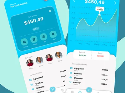 Banking Mobile App app branding design graphic design illustration logo typography ui ux vector