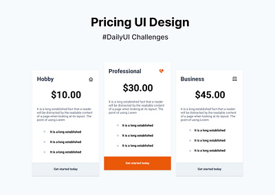 Daily UI 030/100 - Pricing app design graphic design illustration ui ux