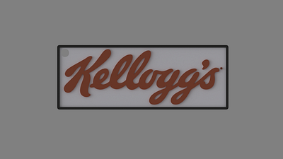 Kellogg's 3d 3d design autodesk branding design inventor logo rendering