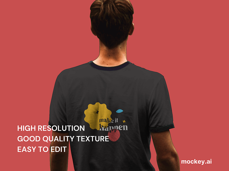 Free Back T-shirt Mockup by Mockey on Dribbble
