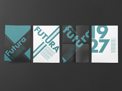 Futura Poster Series futura graphic design paulrenner poster typography
