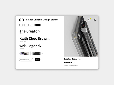 E-commerce Shop - Rather Unusual Design Studio app design graphic design typography