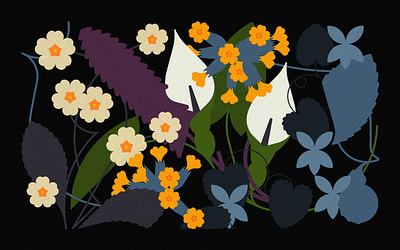 Forest Floor 2 (2023) advertising botanical botanical illustration design floral graphic design illustration minimal minimal floral minimal illustration nature packaging vector vector botanical vector floral wildlife