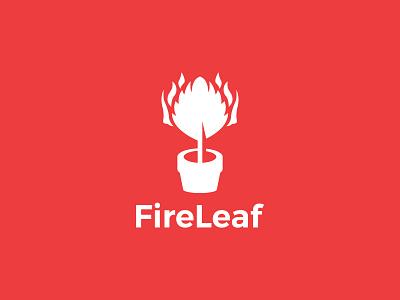 Leaf + Fire awesome logo brand brand identity color fire flame graphic design health identity leaf logo logo branding logo minimalist logodesign mark logo minimalist modern red simple vintage