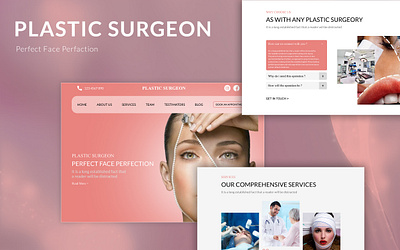 Plastic Surgeon Website branding company figma jjr software plasticsurgeon ui ux website