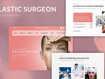 Plastic Surgeon Website branding company figma jjr software plasticsurgeon ui ux website