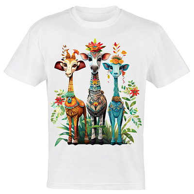 Mystical Animals T-Shirt Design graphic design illustration