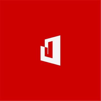 J contractor logo app bold branding building contractor design graphic design logo modern realestate typography