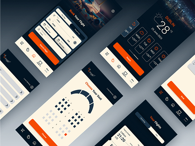 Airline mobile app design ui ux web design