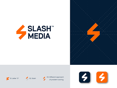 Slash Media logo design graphic design logo