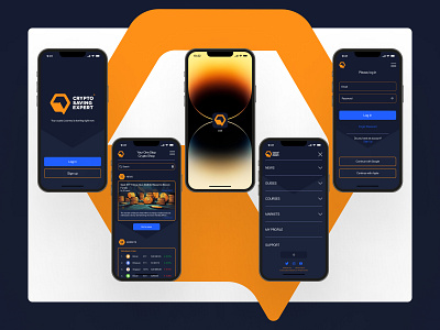 Design of mobile app for Crypto Saving Expert (my vision) application branding crypto crypto currency design graphic design illustration logo mobile app ui ui ux design ux vector web design