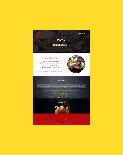 Food Website Design Template bestfoodwebsite design designer foodwebsite foodwebsitetemplate graphic design illustration template ui website