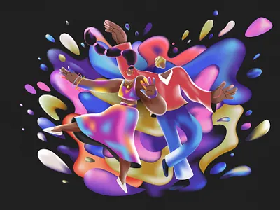 Holi Festival character design design illustration product ui vector webdesign