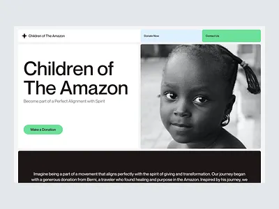 Charity Landing Page Design campaign charity children community crowdfunding donate donation fundraising kids landing page nonprofit organization social ui design uiux web design web page website