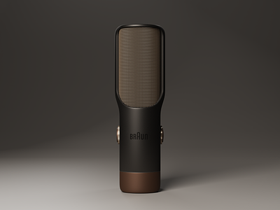 Microphone concept 3d blender concept design microphone playground