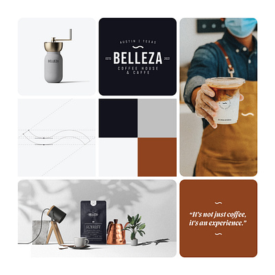 Belleza Cafe Branding & Packaging Design branding design graphic design logo minimal typography