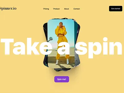 Spinner wheel animation branding design ui