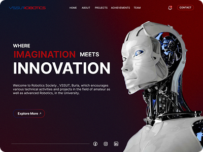 Robotics Website design graphic design illustration ui ux website