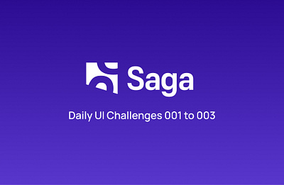Daily UI Challenge 001 to 003 #DailyUI branding design typography ui ui design ux web website