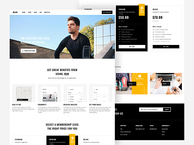 Run - Website Design - Exploration design run web design ui uiux ux web web design web version