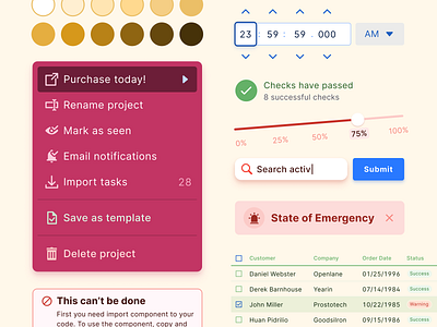 Accelerate your web app development with our Figma React UI Kit app code colors design dev figma input material menu react slider styles table templates tokens ui ui kit web