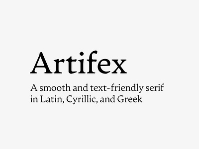 Artifex CF beautiful text serif font app branding design graphic design illustration logo typography ui ux vector