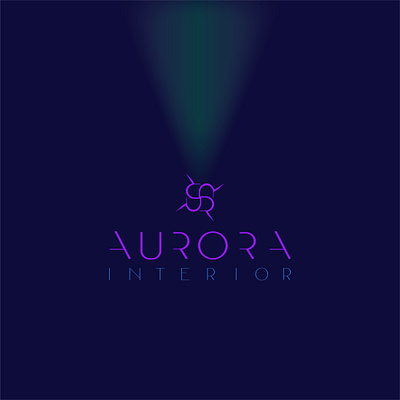 Typography of "Aurora " Logo Design branding design graphic design illustration logo typography ui uiux ux vector