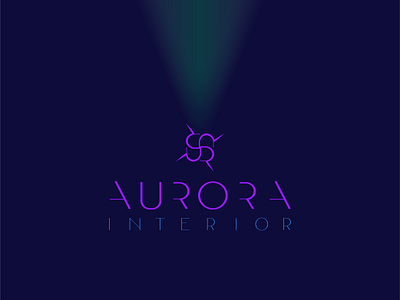 Typography of "Aurora " Logo Design branding design graphic design illustration logo typography ui uiux ux vector