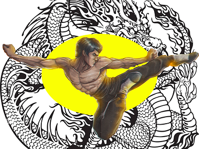 Bruce Lee art artgallery brucelee design designer fight fighting gallery galleryart illustrator kungfu lee painting ui uiux urban urbanart ux