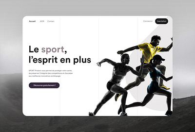 SportProtect - Landing Page website sport running animation app design fitness graphic design illustration landingpage mobileapp mockup run running saas sport ui ux website