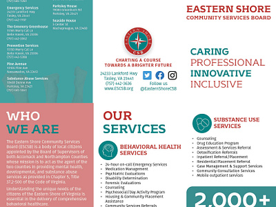 Eastern Shore CSB Brochure brochure design print