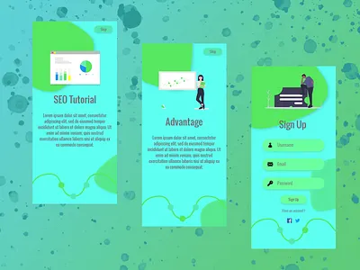 Seo tutorial mobile app design adobe xd branding design illustration landing page logo mobile mobile app mobile app design mobile design seo tutorial ui user experience user interface web design