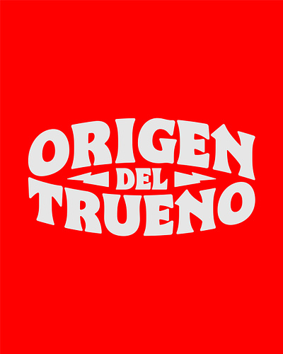 Origen del Trueno - Logo for my own band chile concepcion design handlettering illustration lettering type typography