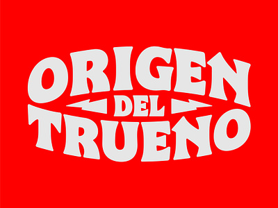 Origen del Trueno - Logo for my own band chile concepcion design handlettering illustration lettering type typography