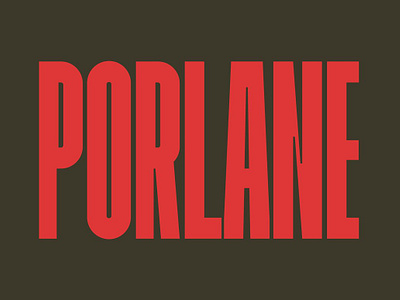 Porlane - Font Family app branding design graphic design illustration logo typography ui ux vector