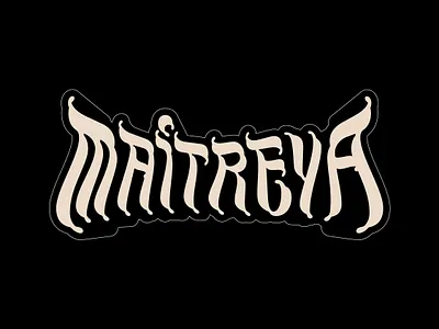 Maitreya - Logo for a band of psychedelic music chile concepcion design graphic design handlettering illustration lettering logo type typography